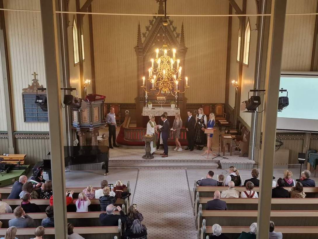 oversiktsbilde fra evje kyrkje