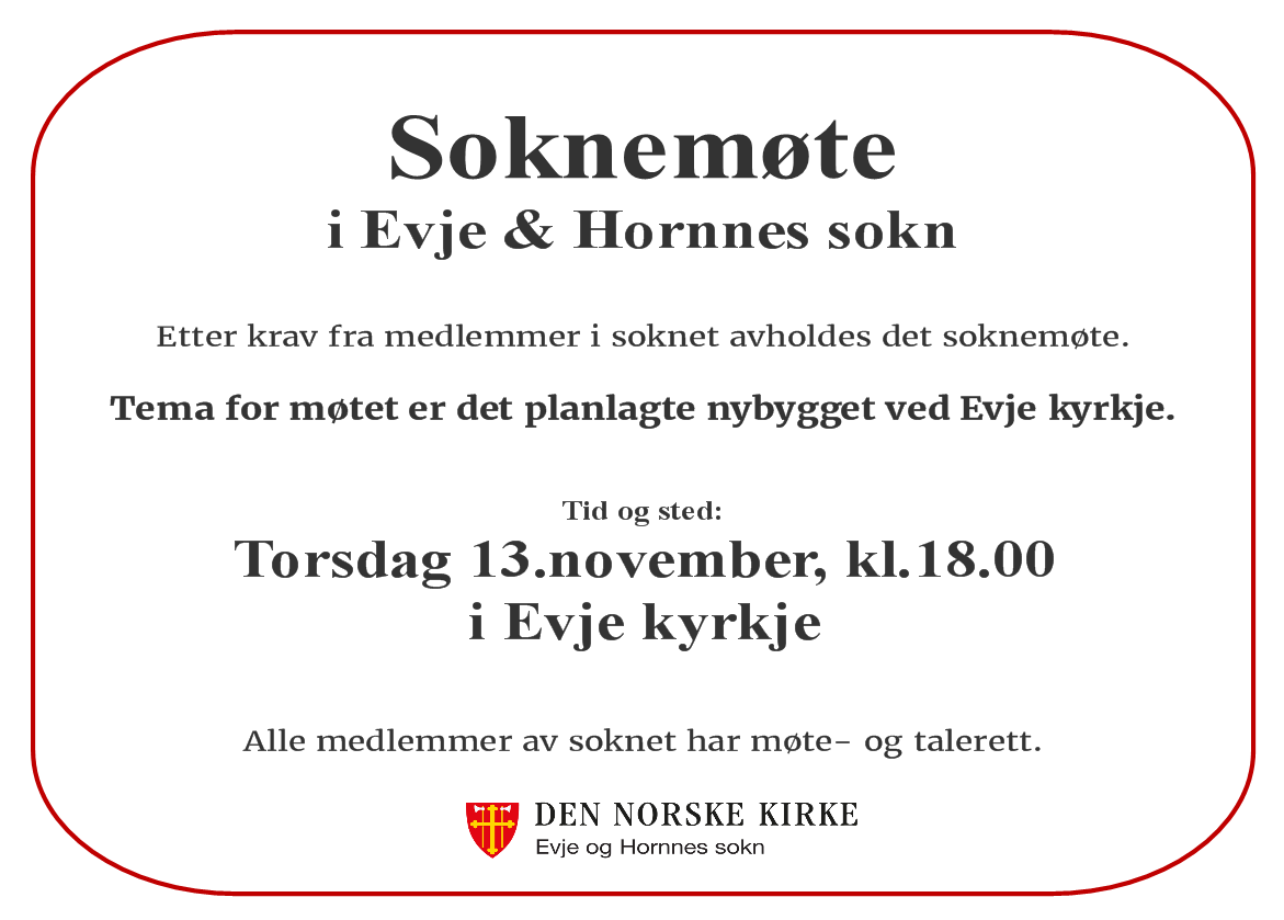 innkalling til soknemøte